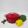 Round Enameled Cast Iron Cooking Pots/Casserole/Cocotte